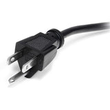 StarTech.com 15ft (4.5m) Computer Power Cord, NEMA 5-15P to C13, 10A 125V, 18AWG, Black Replacement AC Power Cord, Printer Power Cord, PC Power Supply Cable, Monitor Power Cable - UL Listed