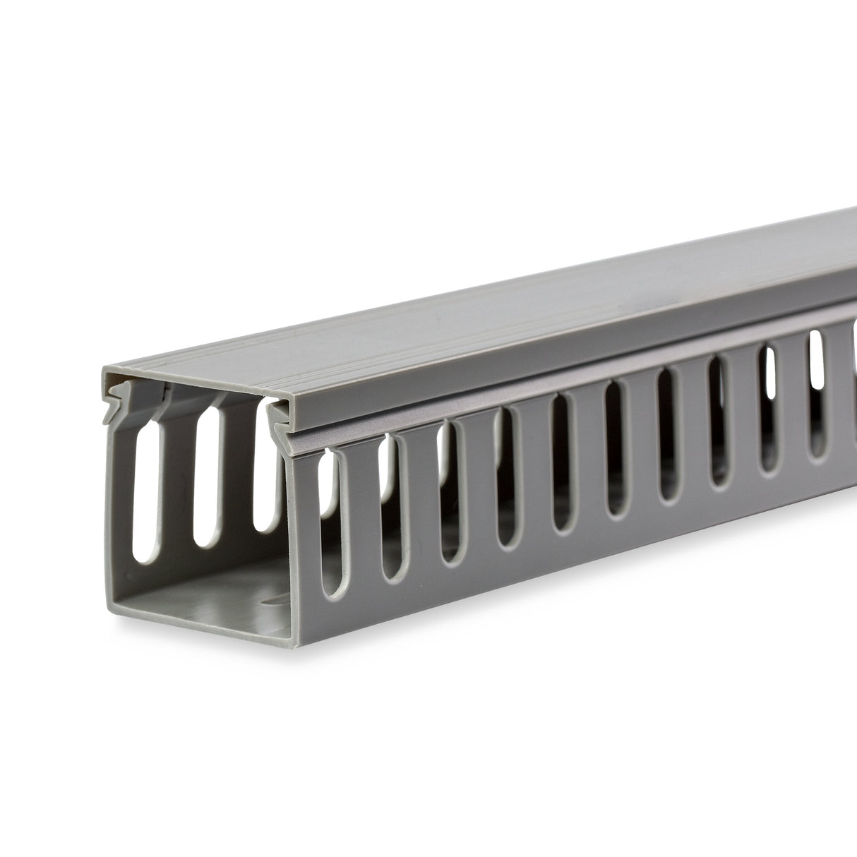 StarTech.com 2x2in Open Slot Wiring Cable Raceway Duct with Cover, Server Rack Cable Management, Cable Cover Duct, Cord Hider / Organizer, PVC Cable Manager - TAA Compliant
