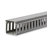 StarTech.com 2x2in Open Slot Wiring Cable Raceway Duct with Cover, Server Rack Cable Management, Cable Cover Duct, Cord Hider / Organizer, PVC Cable Manager - TAA Compliant