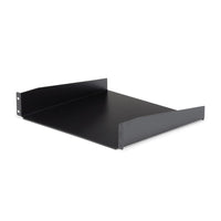 StarTech.com 2U Server Rack Shelf - Universal Rack Mount Cantilever Shelf for 19" Network Equipment Rack & Cabinet - Heavy Duty Steel - Weight Capacity 44lb/20kg - 16" Deep Tray