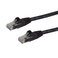 StarTech.com 10ft CAT6 Ethernet Cable - Black CAT 6 Gigabit Ethernet Wire -250MHz 100W PoE RJ45 UTP Network/Patch Cord Snagless w/Strain Relief Individually Tested
