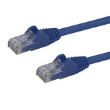 StarTech.com 10ft CAT6 Ethernet Cable - Blue CAT 6 Gigabit Ethernet Wire -250MHz 100W PoE RJ45 UTP Network/Patch Cord Snagless w/Strain Relief Individually Tested