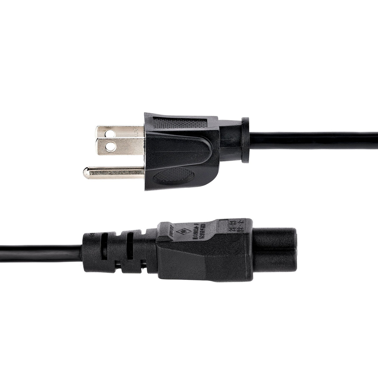 StarTech.com 6ft (1.8m) Laptop Power Cord, NEMA 5-15P to C5 (Clover Leaf), 10A 125V, 18AWG, Laptop Replacement Cord, Printer Power Cable, Laptop Charger Cord, Laptop Power Brick Cord - UL Listed