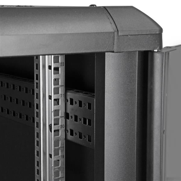 StarTech.com 22U Enterprise-Grade Flat Pack Server Rack Cabinet, 19in Enclosed 4-Post Rack with 29in (75cm) Mounting Depth and 1764lb (800kg) Weight Capacity
