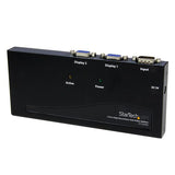 StarTech.com 2 Port High Resolution VGA Video Splitter with Built-in Amplifier, 350 MHz, VGA Splitter 1 x 2, 2048x1536 80Hz - TAA Compliant
