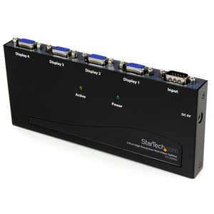 StarTech.com 4 Port High Resolution VGA Video Splitter - 350 MHz - TAA