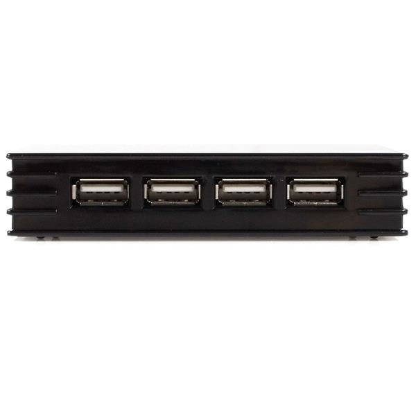StarTech.com 7 Port Compact Black USB 2.0 Hub - TAA