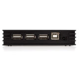 StarTech.com 7 Port Compact Black USB 2.0 Hub - TAA