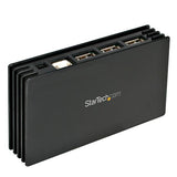 StarTech.com 7 Port Compact Black USB 2.0 Hub - TAA