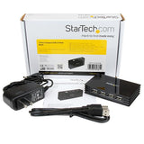 StarTech.com 7 Port Compact Black USB 2.0 Hub - TAA