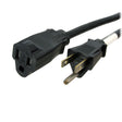 StarTech.com 10ft (3m) Heavy Duty Extension Cord, NEMA 5-15R to NEMA 5-15P Black Extension Cord, 15A 125V, 14AWG, Heavy Gauge Power Extension Cable, NEMA 5-15R to NEMA 5-15P AC Power Cord - UL Listed