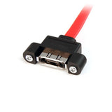 StarTech.com 1 ft eSATA Panel Mount Cable - F/M