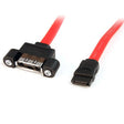 StarTech.com 1 ft eSATA Panel Mount Cable - F/M