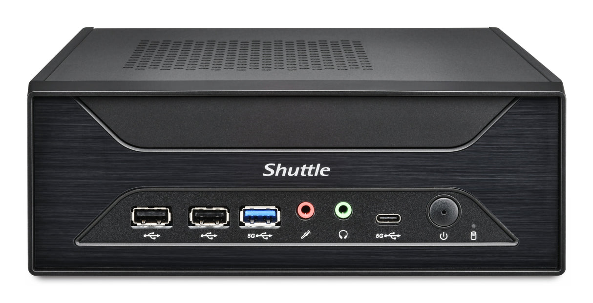 Shuttle XPC slim Barebone XH810 - S1851, Intel H810, 1xDP, 2xHDMI, 3x COM (RS232) , 2x Intel LAN,2x2.5", 8x USB, 3x M.2, 24/7 permanent operation