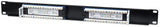 Intellinet Patch Panel, Cat5e, UTP, 16-Port, 1U, Black