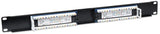 Intellinet Patch Panel, Cat5e, UTP, 16-Port, 1U, Black