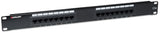 Intellinet Patch Panel, Cat5e, UTP, 16-Port, 1U, Black