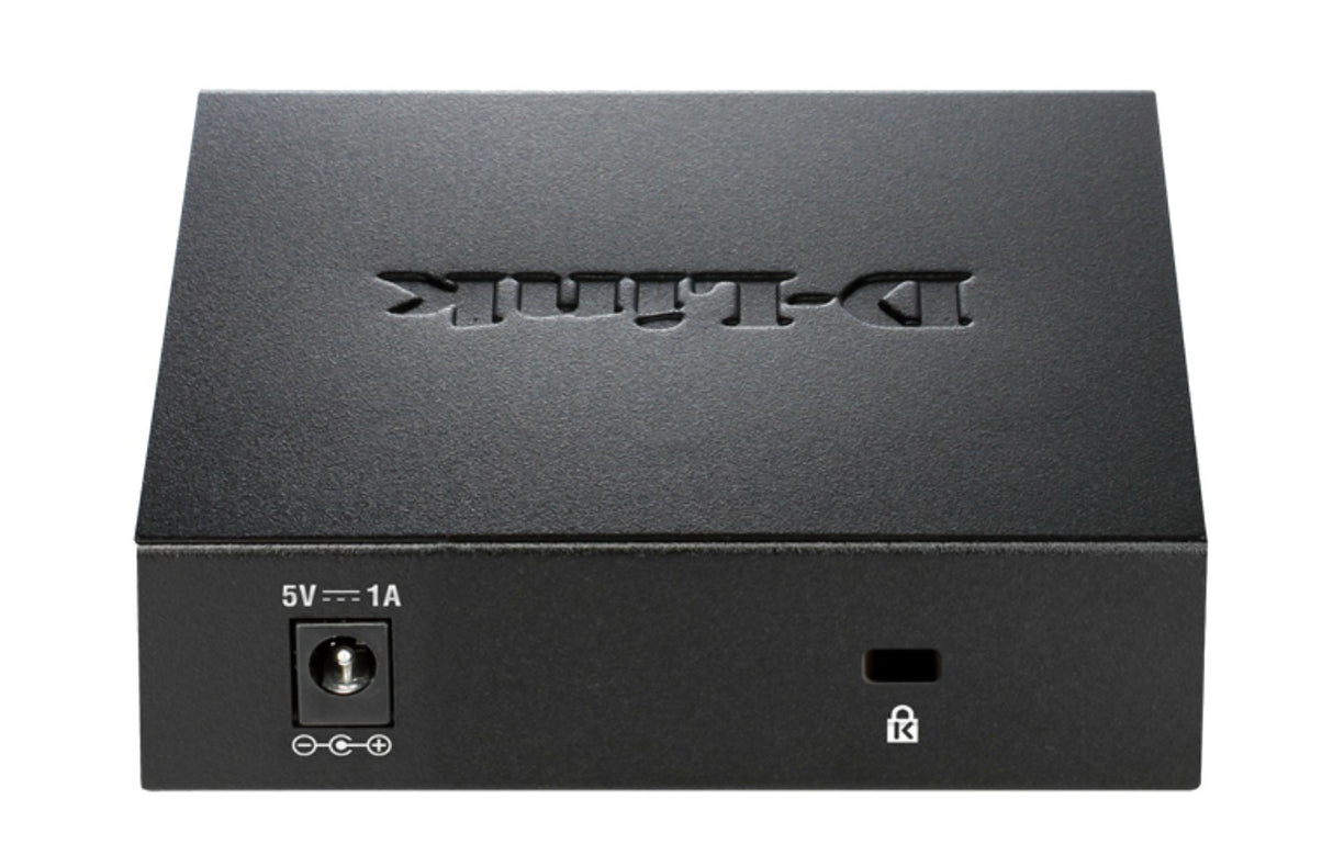 D-Link DGS-105 network switch Unmanaged L2 Gigabit Ethernet (10/100/1000) Desktop Black