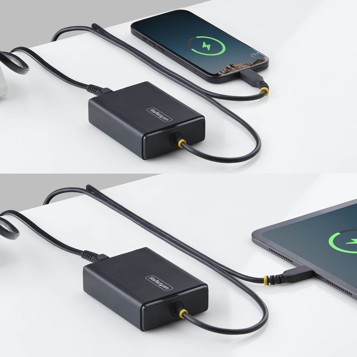 StarTech.com 100W USB-C Laptop Charger with 5ft (1.5m) Tethered USB-C Cable, Power Adapter Brick for Dell, HP ProBook, MacBook Pro, Microsoft Surface Pro