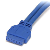 StarTech.com 2 Port Panel Mount USB 3.0 (5Gbps) Cable - USB A to Motherboard Header Cable F/F