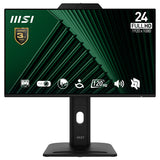 MSI Pro MP242PMG 23.8 Inch Monitor, FHD (1920 x 1080), 120Hz, IPS, 1ms, 1x HDMI 1.4b, 1x DP 1.2a, 1x D-Sub(VGA), 2xUSB 5Gbps Type-A, 1x USB 5Gbps Type-B, Built-in Speakers, Webcam, Anti-Glare, Anti-Flicker, Less Blue light, TÜV Certified, VESA...