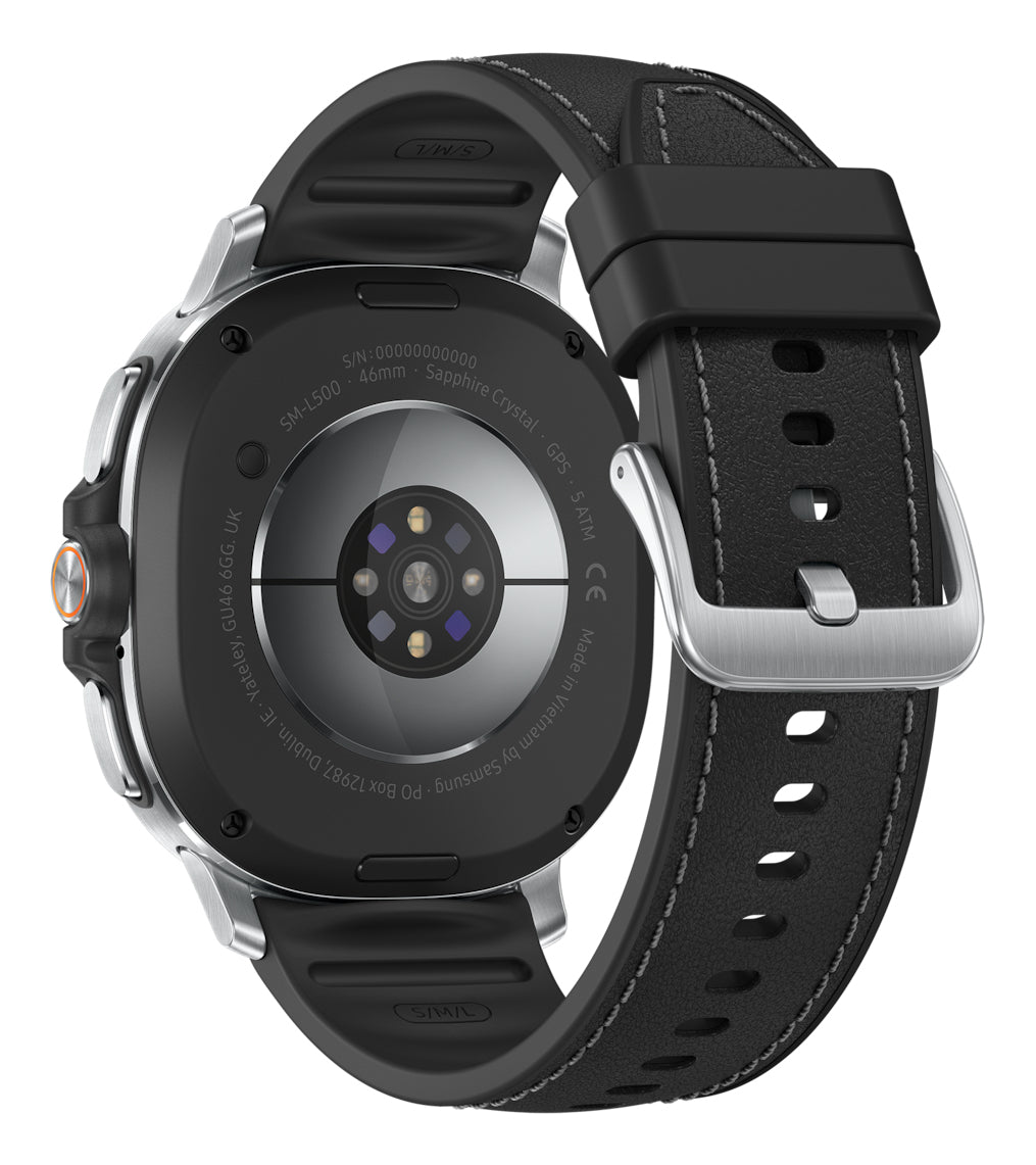 Samsung Galaxy Watch8 Classic 3.3 cm (1.3") AMOLED 46 mm Digital 438 x 438 pixels Touchscreen Silver Wi-Fi GPS (satellite)