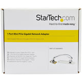 StarTech.com Mini PCI Express Gigabit Ethernet Network Adapter NIC Card - TAA