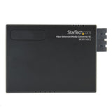 StarTech.com Multi-Mode (MM) SC Fiber Media Converter for 10/100Mbps Networks, Standalone Ethernet to SC MM Fiber Media Converter, 1310nm, 2km - TAA