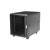 StarTech.com 12U Enterprise-Grade Flat Pack Server Rack Cabinet, 19in Enclosed 4-Post Rack with 29in (75cm) Mounting Depth and 1764lb (800kg) Weight Capacity