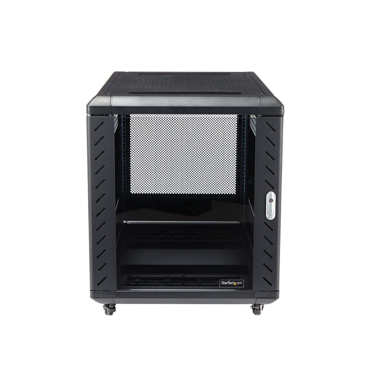 StarTech.com 12U Enterprise-Grade Flat Pack Server Rack Cabinet, 19in Enclosed 4-Post Rack with 29in (75cm) Mounting Depth and 1764lb (800kg) Weight Capacity