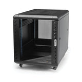 StarTech.com 12U Enterprise-Grade Flat Pack Server Rack Cabinet, 19in Enclosed 4-Post Rack with 29in (75cm) Mounting Depth and 1764lb (800kg) Weight Capacity