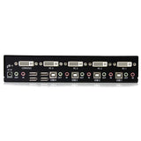 StarTech.com 4 Port DVI USB KVM Switch with Audio and USB 2.0 Hub - TAA