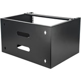 StarTech.com 6U Wall Mount Network Rack - 14 Inch Deep (Low Profile) - 19" Patch Panel Bracket for Shallow Server and IT Equipment, Network Switches - 44lbs/20kg Weight Capacity, Black