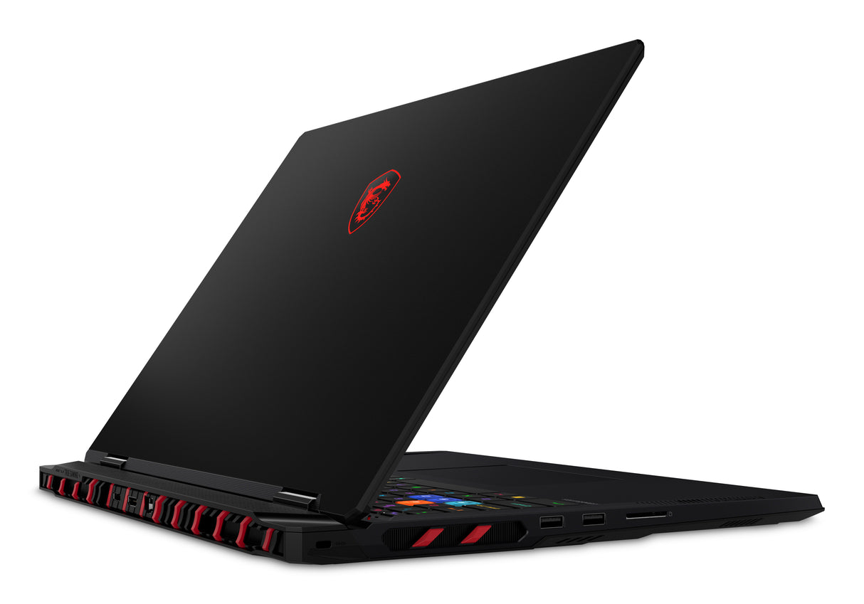 MSI Raider A18 HX A9WIG-038CA AMD Ryzen™ 9 9955HX3D Laptop 45.7 cm (18") UHD+ 64 GB DDR5-SDRAM 2 TB SSD NVIDIA GeForce RTX 5080 Wi-Fi 7 (802.11be) Windows 11 Pro Black