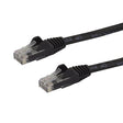 StarTech.com 100ft CAT6 Ethernet Cable - Black CAT 6 Gigabit Ethernet Wire -250MHz 100W PoE RJ45 UTP Network/Patch Cord Snagless w/Strain Relief Individually Tested