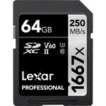 LEXAR # 64GB Professional SDHC / SDXC 1667x UHS-II