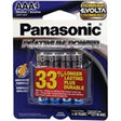PANASONIC Platinum Power AAA Alkaline Battery 4 Pack (LR03XE4B)