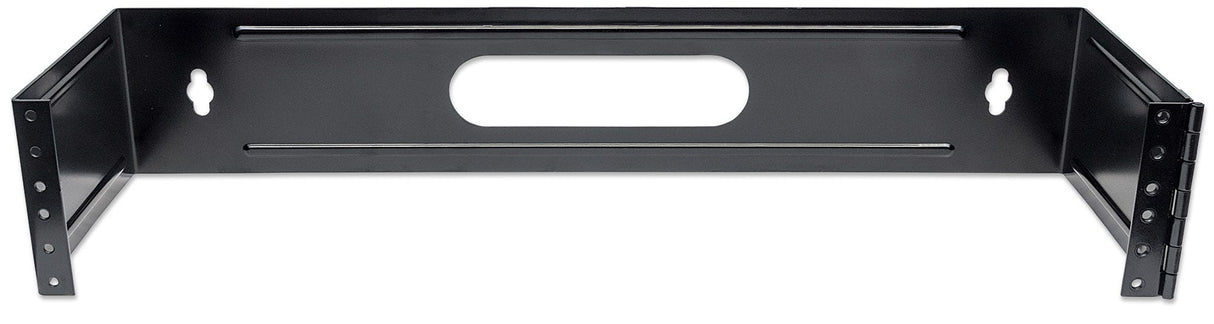 Intellinet 19" Hinged Wall Bracket, 2U, Black