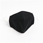 Washable & Reusable 100% Cotton Masks Black Pack of 5
