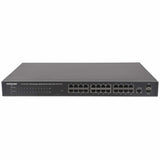 Intellinet 24-Port Gigabit Ethernet PoE+ Web-Managed Switch with 2 SFP Ports, 24 x PoE ports, IEEE 802.3at/af Power over Ethernet (PoE+/PoE), 2 x SFP, Endspan, 19" Rackmount