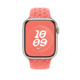 Apple MUVE3AM/A smart wearable accessory Band Pink, White Aluminium, Fluoroelastomer
