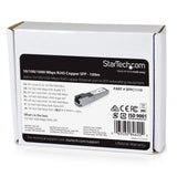StarTech.com Cisco SFP-GE-T Compatible SFP Module - 1000BASE-T - SFP to RJ45 Cat6/Cat5e - 10/100/1000 Mbps - RJ-45 100m - Cisco IE3400, IE3300, IE3200