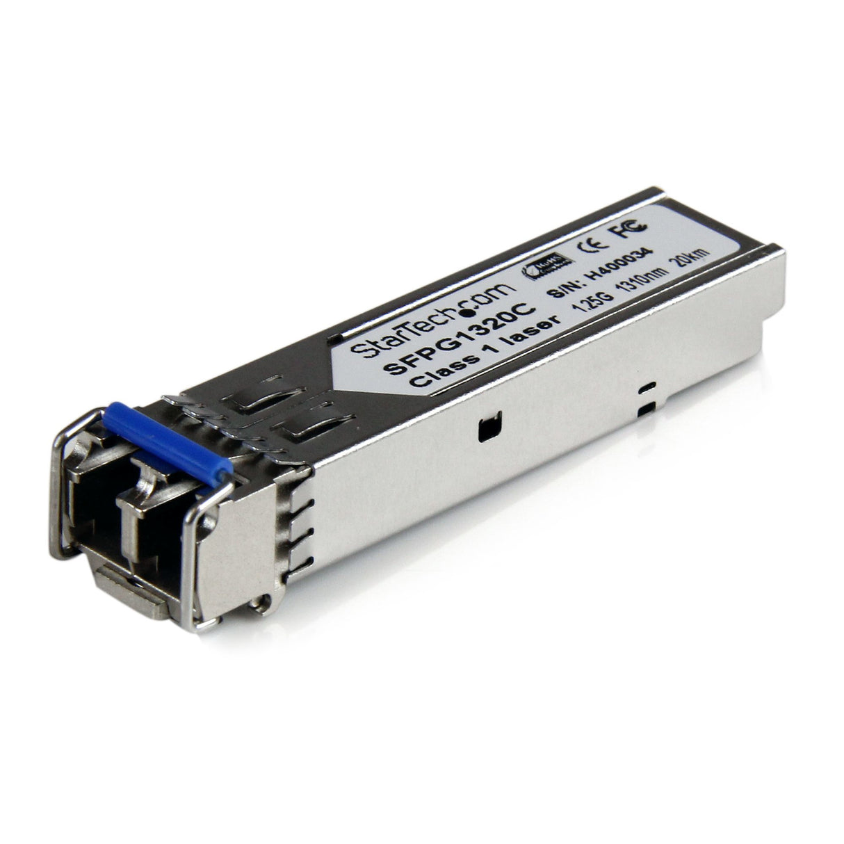 StarTech.com Cisco GLC-LH-SMD Compatible SFP Module - 1000BASE-LH - 1GbE Single Mode Fiber SMF Optic Transceiver - 1GE Gigabit Ethernet SFP - LC 20km - 1310nm - DDM Cisco Firepower, IE2000, IE4000