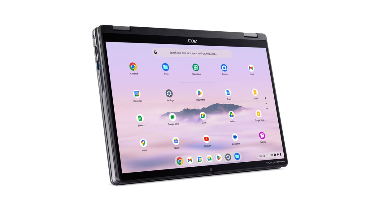 Acer Chromebook CPE594-1N-30EM Intel Core 3 100U 35.6 cm (14") Touchscreen Full HD 8 GB LPDDR5x-SDRAM 256 GB SSD Wi-Fi 6E (802.11ax) QWERTY ChromeOS US English Metallic