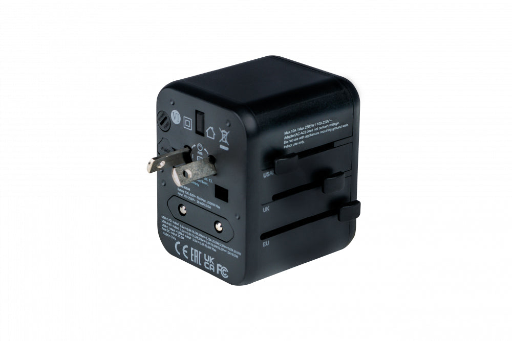 Verbatim 49544 power plug adapter Universal Black