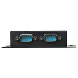 StarTech.com 2 Port Industrial Wall Mountable USB to Serial Adapter Hub with DIN Rail Clips - TAA