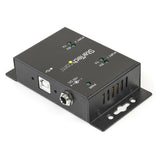 StarTech.com 2 Port Industrial Wall Mountable USB to Serial Adapter Hub with DIN Rail Clips - TAA