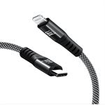 LAX 6FT USB-C to Lightning Cables MFi C94 Connectors - Black