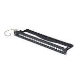 StarTech.com 24 Port 1U Blank Keystone Patch Panel with Cable Management Bar, Rackmount Cat6 Patch Panel for RJ45 STP Ethernet Network Jacks