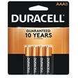 DURACELL COPPERTOP AAA Alkaline Battery PACK OF 8